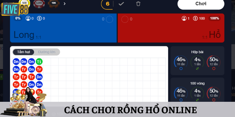 cách chơi rồng hổ online