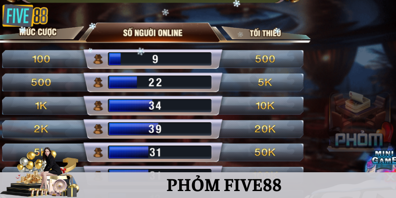 bài phỏm với những màn đấu kịch tính