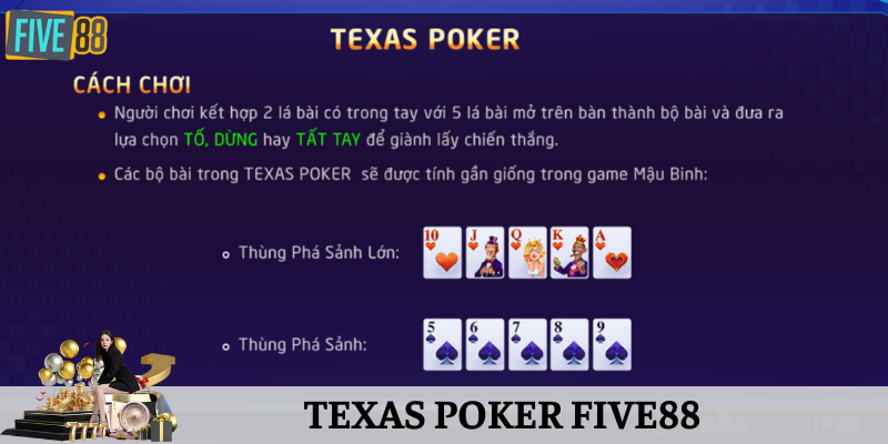 Quy tắc xếp bài texas poker